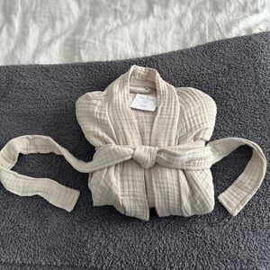 Parachute Cloud Cotton Robe in Bone Size M